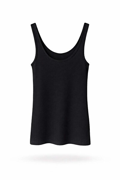 5in1Canpolat Black Soft Touch Tank Top