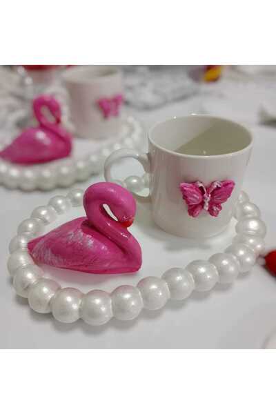 e&e süs dükkanı Gift Coffee Cup Swan Model