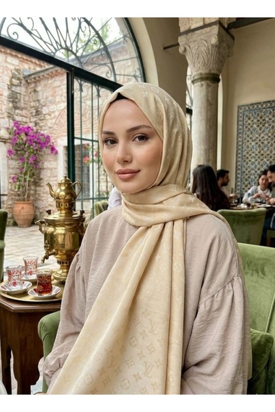 white stars Double-Sided L Pattern Shawl