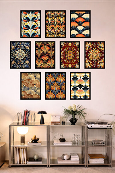 UNT 10-Frame Look Kitchen |   Modern |   Retro Wall Poster Painting Set – 15X...