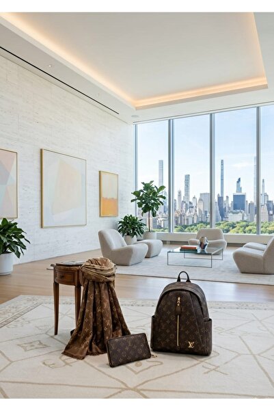 w white stars sports & wear Women-Girls Lv Pattern 3-Piece Set (Backpack+Wall...