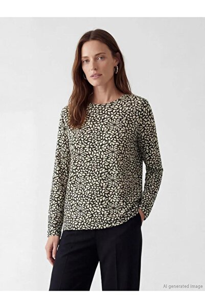 LC Waikiki Crew Neck Zebra Patterned Women's T-Shirt (S6)