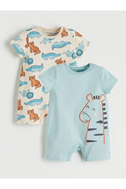 LC Waikiki Printed Baby Boy Overalls 2-Pack (S6)