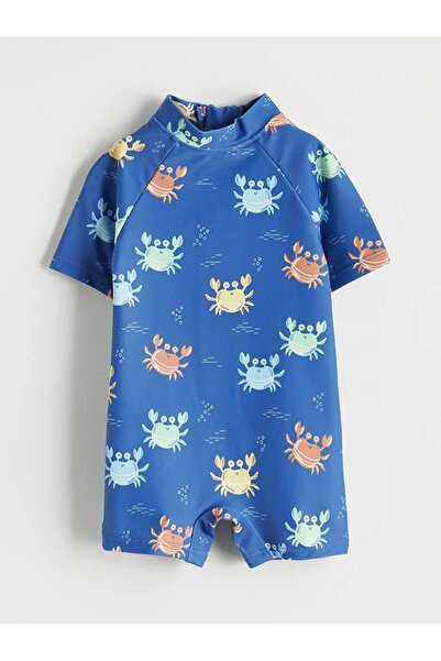 LC Waikiki Yengeç Desenli Erkek Bebek Tulum Mayo (S6)
