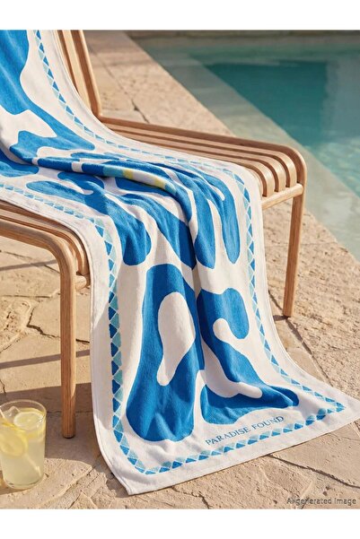 LC Waikiki Γυναικεία πετσέτα θαλάσσης με στάμπα 70x150 εκ. (S6)