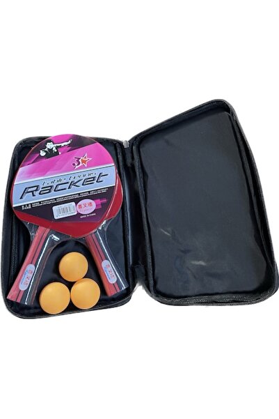 OEM Set Palete Tenis de Masa cu Mingii si Husa