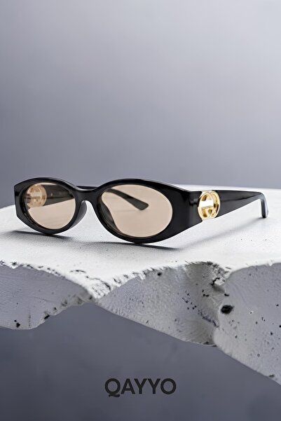 QAYYO Accessories Geran Black Nude Uv400 Protected Ultra Light Women's Sungla...