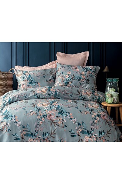 İssimo Home Molie 210 TC (83 TEL) Dijital Pamuk Saten Tek Kişilik Nevresim Ta...