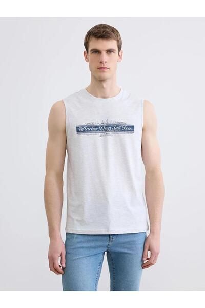 LC Waikiki Crew Neck Sleeveless Printed Men's T-Shirt (S6)