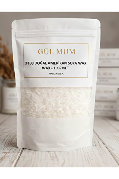 Gül Mum 1 Kg Amerikan Soya Wax Beyaz Renk