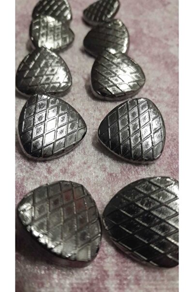 ILCARE Matte Black Finish Metal Button 36 Size 22 mm 10 Pieces