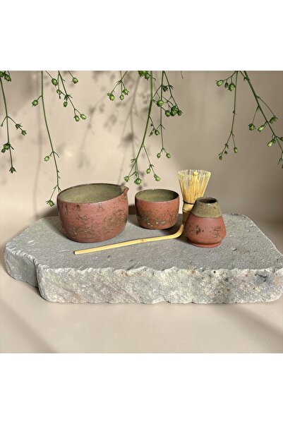 My Matcha Bowl El Yapımı Seramik Matcha Seti (3 Parça)