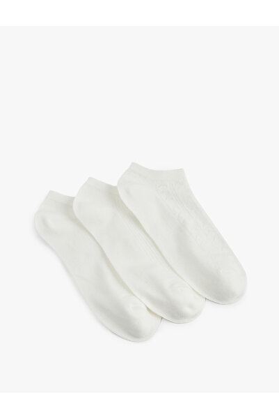 Koton 3-Piece Basic Set of Cotton Booties Socks