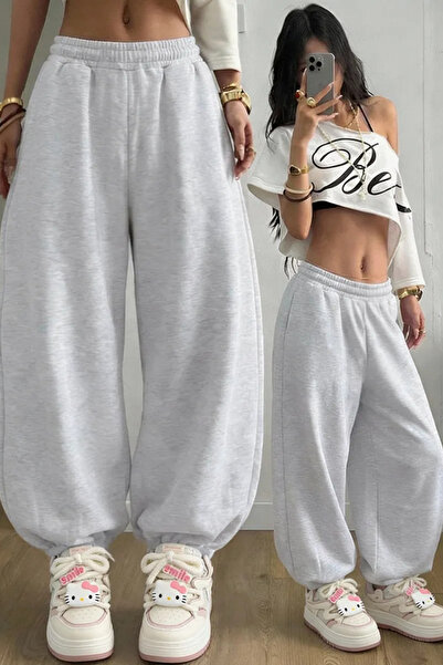 vladivosto Wide Fit Elastic Cuffs Casual Unisex High Waist Extra Loose Plus S...