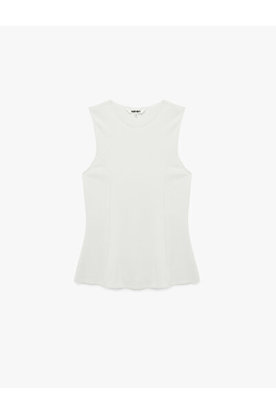 Koton Slim Fit Crew Neck Sleeveless Blouse
