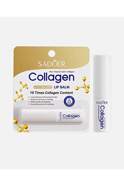 SADOER Collagen-Infused Lip Balm Moisturizes and Nourishes Lips, Preventing D...
