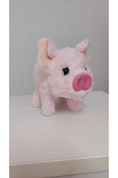 FARA Porc roz care merge, da din codita, guita dand din rât si gurita