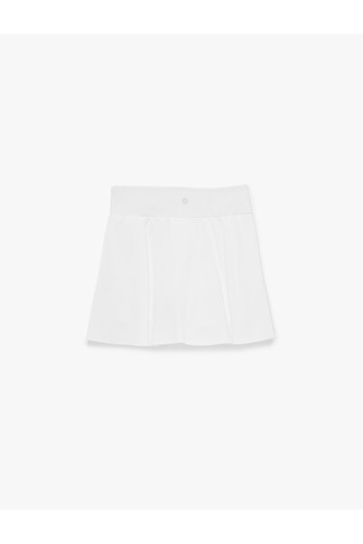 Koton High Waist Pique Fabric Mini Sports Shorts Skirt