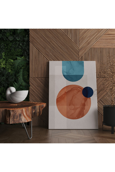 RUGSMODERN Kanvas Tablo Minimalist Daire Temalı