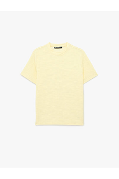 Koton Μπλουζάκι με κανονική εφαρμογή, κοντό μανίκι, από υφασμάτινο ύφασμα Tok...