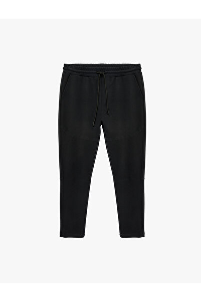 Koton Cotton Pocketed, Tie-Waist Sports Sweatpants