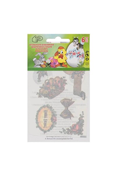 OEM Autocolante decorative pentru ouă de Paște - 6 bucăți