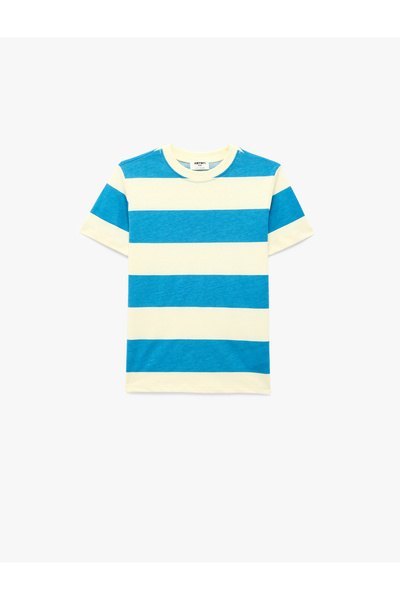 Koton Tricou cu mânecă scurtă din bumbac cu dungi