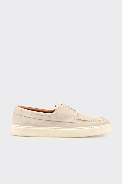 Elle Shoes Bej Deri Erkek Günlük Ayakkabı