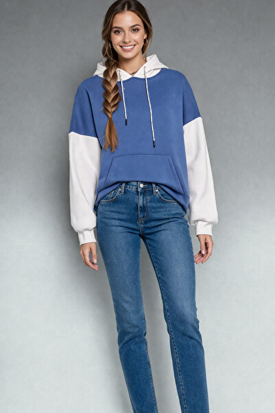 Trend Mixs Women's Hooded Oversize Sweatshirt with Cargo Pockets Relaxed Fit ...