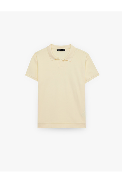 Koton Regular Fit Kısa Kollu Pamuklu Fitilli Polo Yaka Tişört