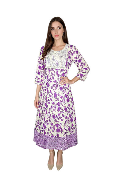 Generic Women's Floral Anarkali Top