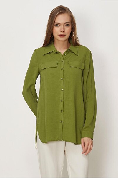 Alvina Shirt Collar Tunic 45782