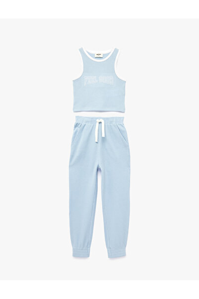 Koton Cotton Crew Neck Undershirt and Sweatpants - 2-Piece Set