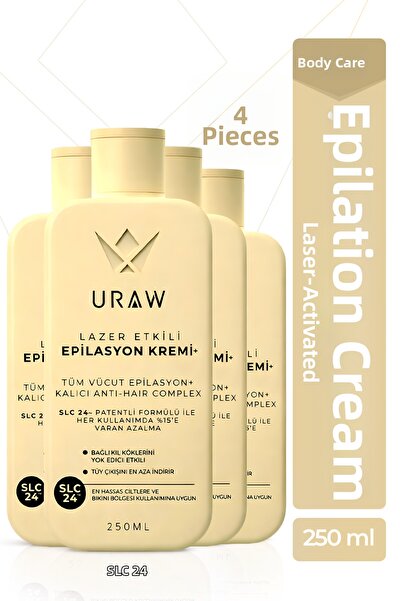 Uraw Epilation Cream |   Set of 4 Complete Treatment Packages