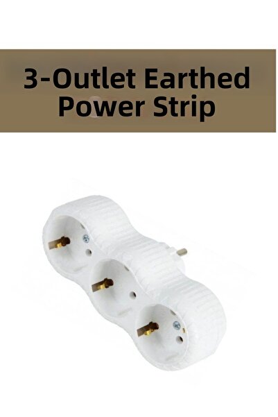 KL HOME 1 3-Piece Grounded Nülifer Plug Socket