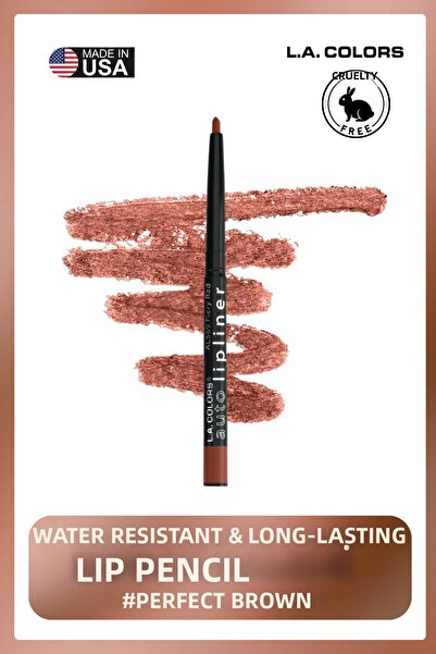 L.A Colors قلم تحديد الشفاه الأوتوماتيكي - قلم تحديد الشفاه مقاوم للماء الإصد...