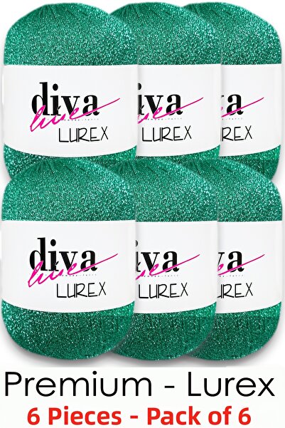 Diva İplik Lurex Premium - 15 Emerald (Pack of 6)