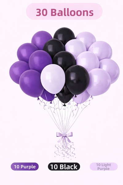 BKMC PARTY 👉   "30 Pieces Mixed Color Balloon Set" |   Premium Party, Birthd...