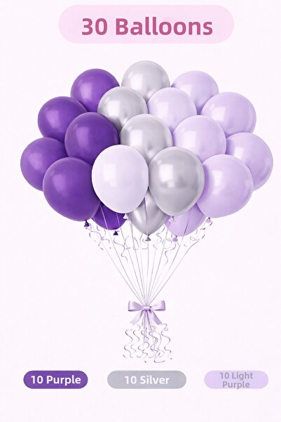 BKMC PARTY 👉   "30 Pieces Mixed Color Balloon Set" |   Premium Party, Birthd...