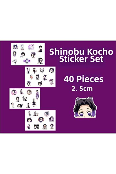 Akumastik Autocolant Demon Slayer (Demon Slayer) Shinobu Kocho - 40 de autoco...