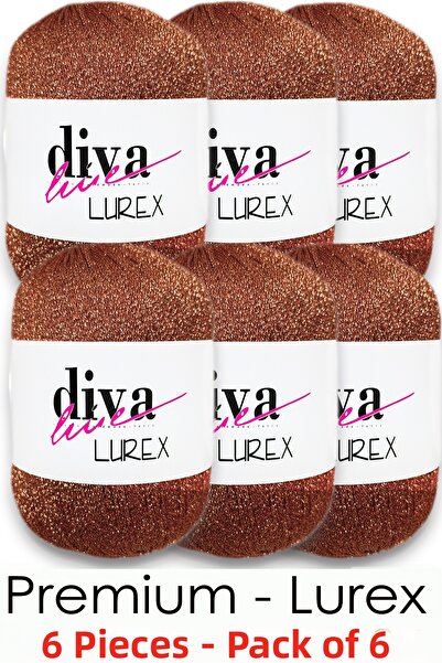 Diva İplik Lurex Premium - 31 Κανέλα (Συσκευασία των 6)