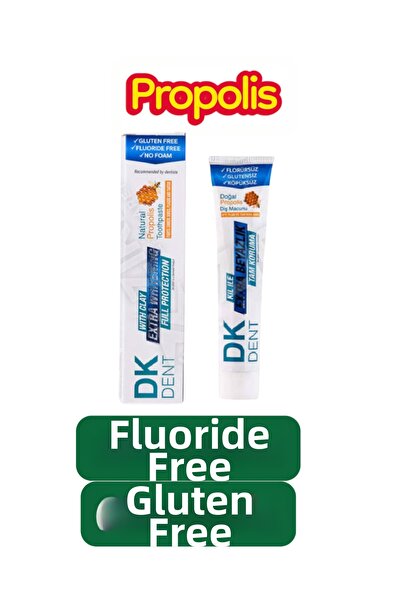 KMS HOME معجون أسنان دي كي دنت بالبروبوليس الطبيعي لبياض فائق 75 مل