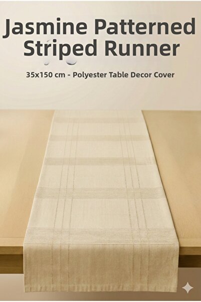 atak by atak home collection Ριγέ Διακοσμητικό Τραπεζομάντιλο Μακρύ Ράνερ 35x...