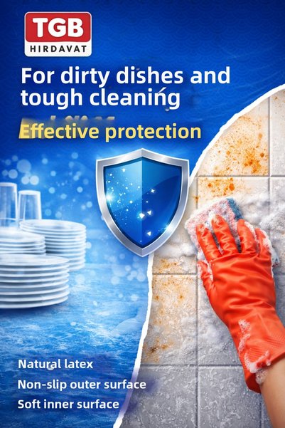 TGB Cleaning and Dishwashing Gloves L / Large 9 - 9.5