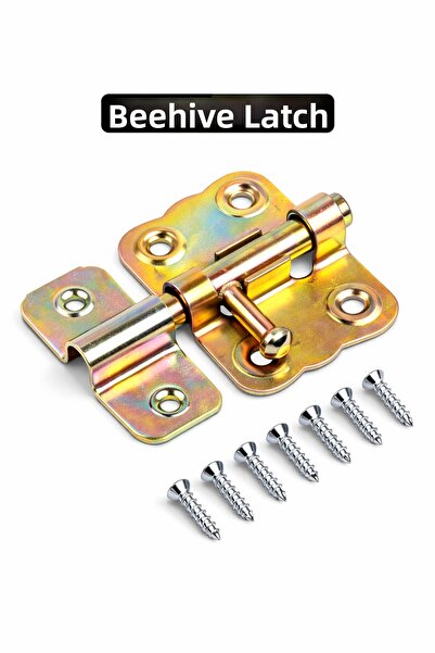 DESIPHON قفل معدني صغير للباب والنافذة من نوع Kelebek مع مسمار معدني مرفق