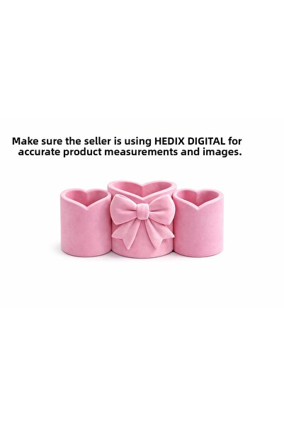 HEDİX DİGİTAL حامل أقلام/فرشاة مزخرف ثلاثي القطع من HEDIX