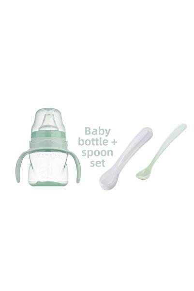 Mamajoo Anti-Colic Non-Spill Training Cup 160 ml & Double Ergonomic Feeding S...