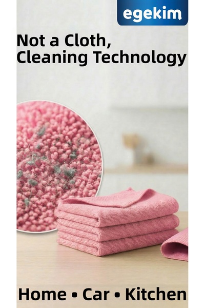 EGEKİM Multi-Purpose Microfiber Cloth – Professional Cleaning for Home, Car, ...