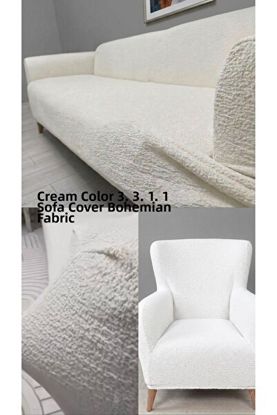 SENNORA قماش جاكار بوهيمي 3.3.1.1 غطاء أريكة، طقم أغطية كراسي، غطاء أريكة