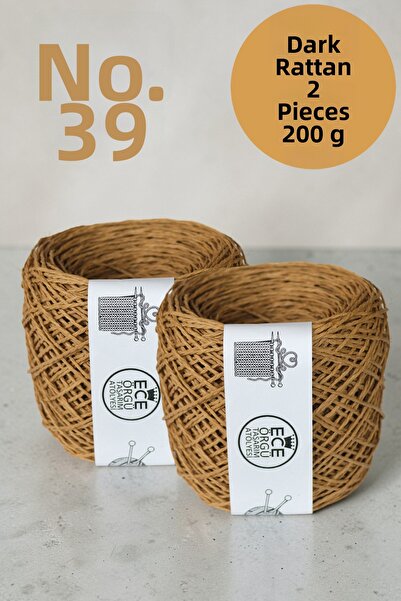 Ece Örgü Tasarım Atölyesi Σκούρο χρώμα χαρτιού σακούλας (Αρ. 39), σχοινί για ...